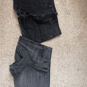 Black Denim Shorts old navy brand size 10 & 12